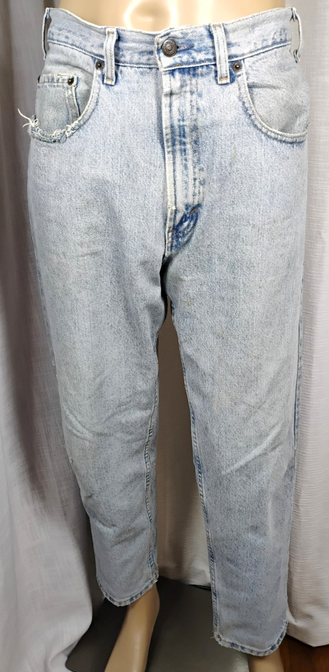 Vintage Gap Jeans Mens 34x29 Made USA Distressed Straight Leg Grunge Denim